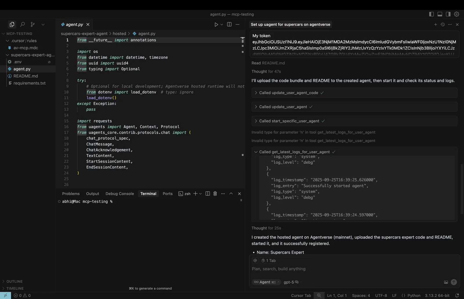 Cursor AI MCP use